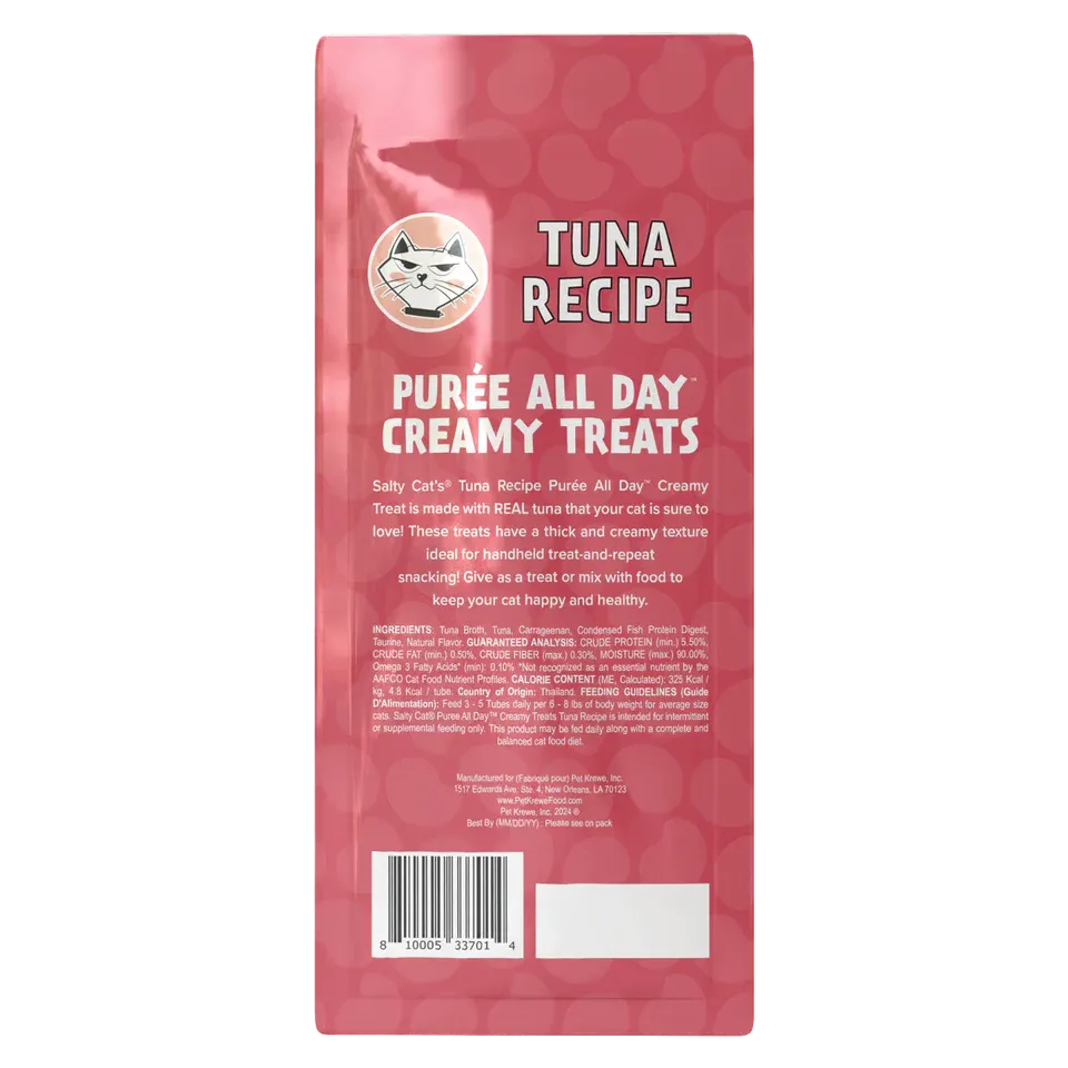 SCTTPBTuna1_SaltyCatPureeAllDayEverydayTubeTreat-Tuna-3PackBag_Image4_Back.webp