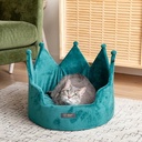 Nandog Crown Bed Micro-Plush - Teal Green