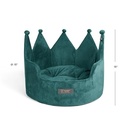 Nandog Crown Bed Micro-Plush - Teal Green
