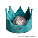 Nandog Crown Bed Micro-Plush - Teal Green