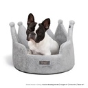 Nandog Crown Bed Micro-Plush - Light Gray
