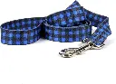 Buffalo Plaid Blue Dog Leash.webp