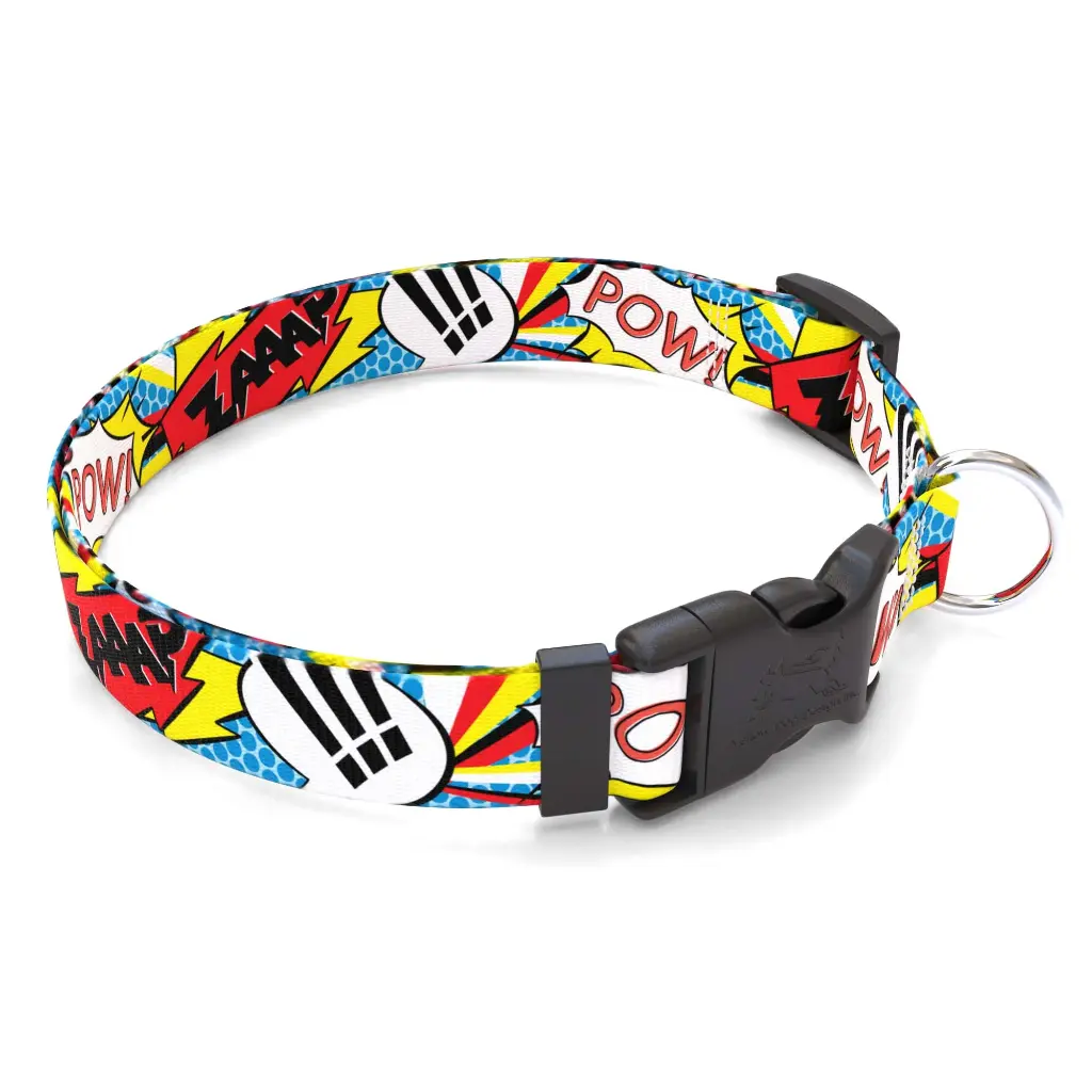 Pop Art Dog Collar Comics Print.webp