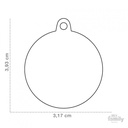 Basic Aluminium - Big Black Circle