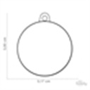 Charms - Big Circle I Love Mom
