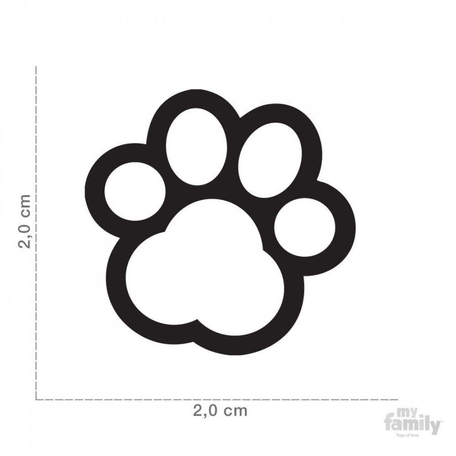 Classic - Small Red Paw