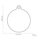 Glam - Light Blue Circle with Heart