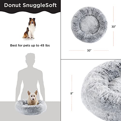 Donut SnuggleSoft Grey 30"