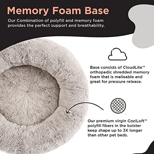 SnuggleSoft Donut Bed Brown 23"