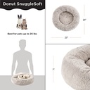 SnuggleSoft Donut Bed Brown 23"