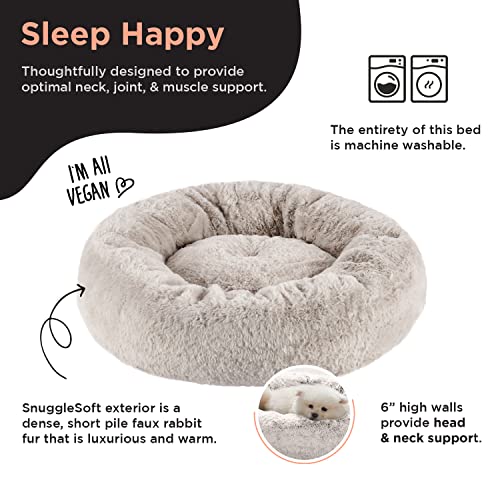 SnuggleSoft Donut Bed Brown 23"