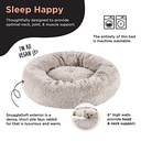 SnuggleSoft Donut Bed Brown 23"