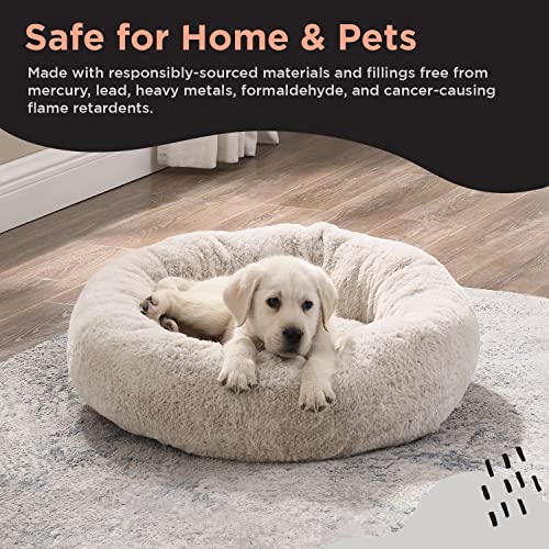 SnuggleSoft Donut Bed Brown 23"