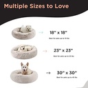 SnuggleSoft Donut Bed Brown 23"