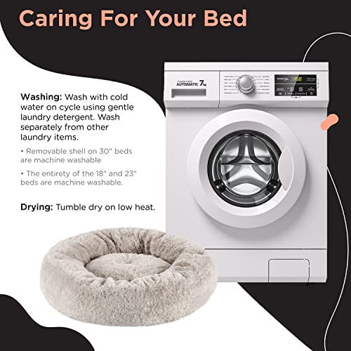 SnuggleSoft Donut Bed Brown 23"