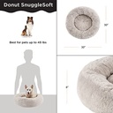 SnuggleSoft Donut Bed Brown 30"