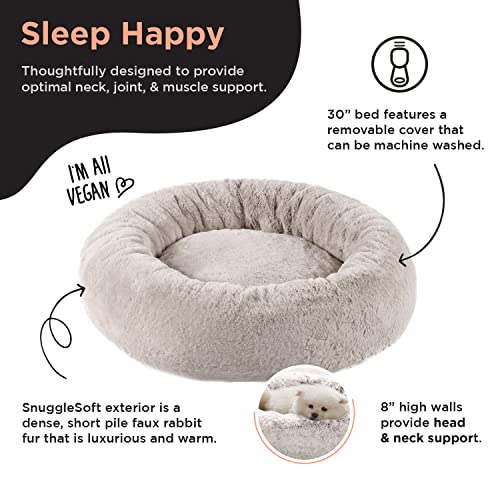 SnuggleSoft Donut Bed Brown 30"
