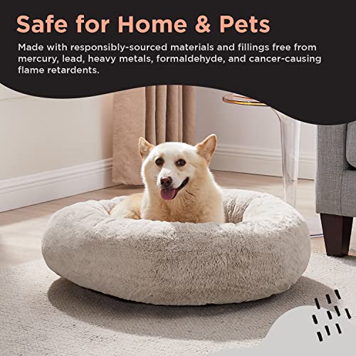 SnuggleSoft Donut Bed Brown 30"