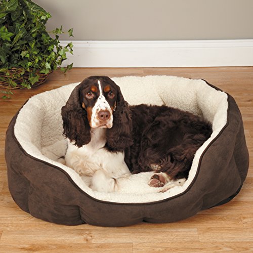 ThermaPet Bolster Bed 18-Inch Brown -