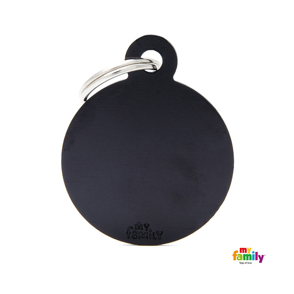 Basic Aluminium - Big Black Circle