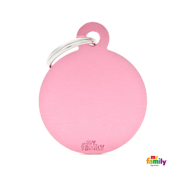 Basic Aluminium - Big Pink Circle