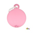 Basic Aluminium - Big Pink Circle