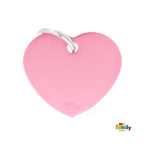 [Tg-1008] Basic Aluminium - Big Pink Heart