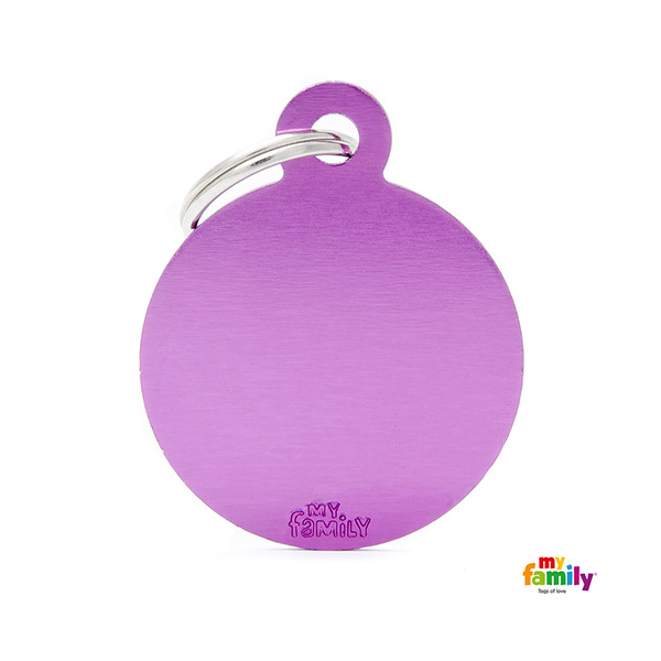 Basic Aluminium - Big Purple Circle