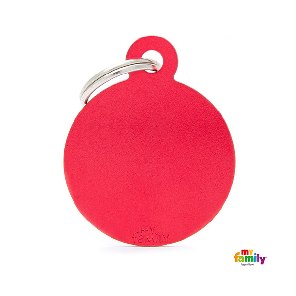 Basic Aluminium - Big Red Circle