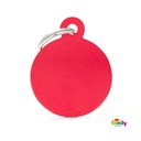 Basic Aluminium - Big Red Circle