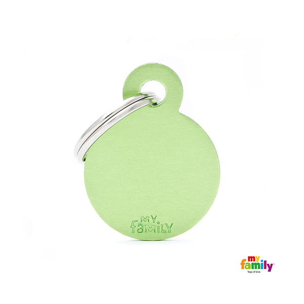 Basic Aluminium - Small Green Circle