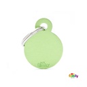 Basic Aluminium - Small Green Circle
