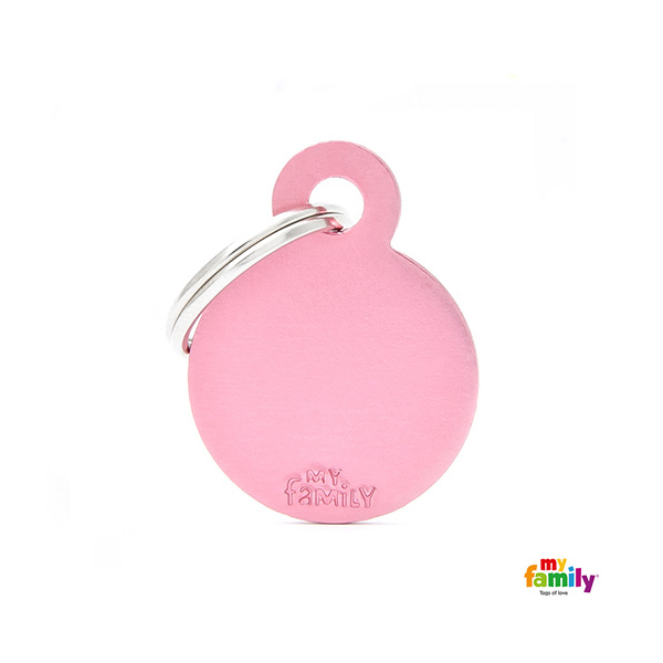[Tg-1023] Basic Aluminium - Small Pink Circle