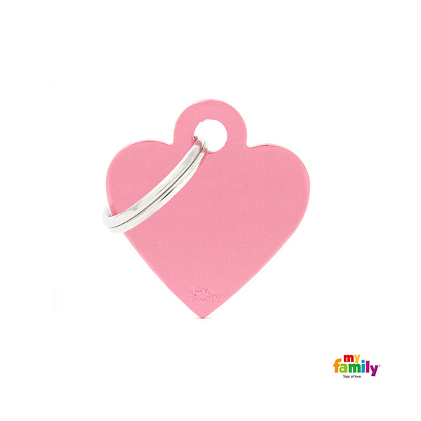 [Tg-1024] Basic Aluminium - Small Pink Heart