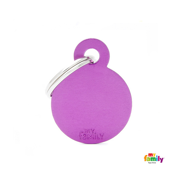 Basic Aluminium - Small Purple Circle