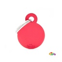 Basic Aluminium - Small Red Circle