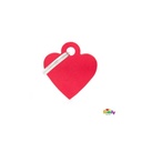 Basic Aluminium - Small Red Heart