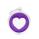 Classic - Big Purple Circle Heart
