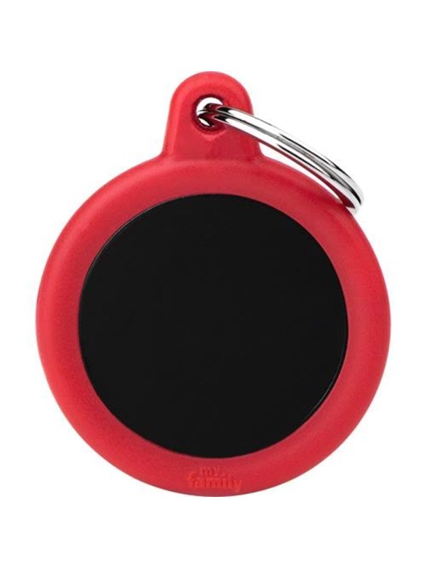 Hushtag - Black Circle Red Rubber