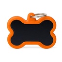 Hushtag - XL Black Bone Orange Rubber