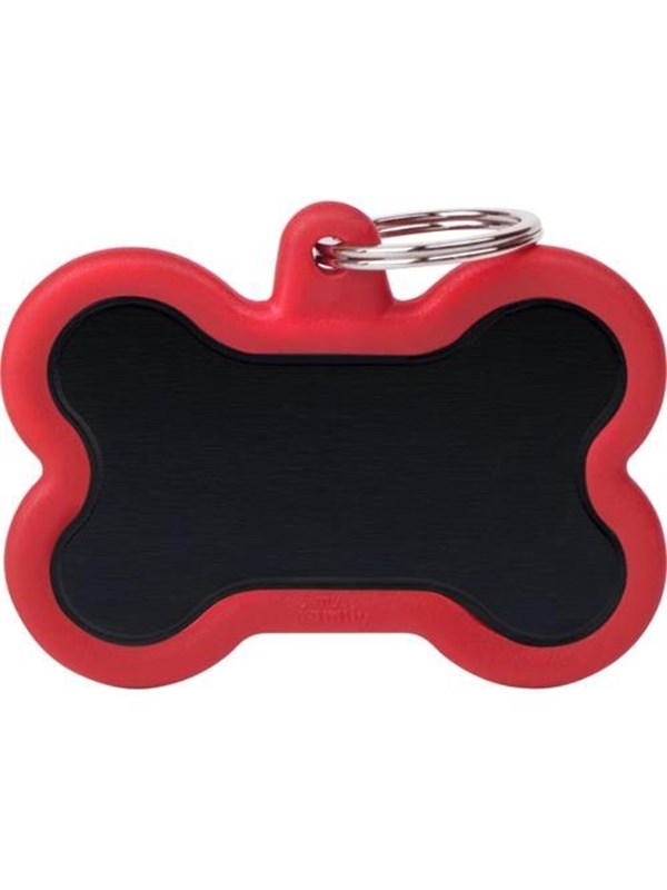 Hushtag - XL Black Bone Red Rubber