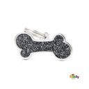 Shine - Big Glitter Bone Black