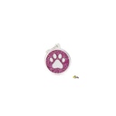 Shine - Pink Glitter Circle With Paw