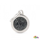 Shine - Small Glitter Circle Black