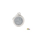 Shine - Small Glitter Circle Grey