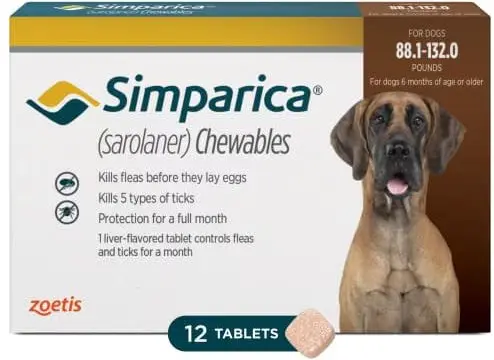 Simparica 120mg - 88-132lb (1 Tablet)