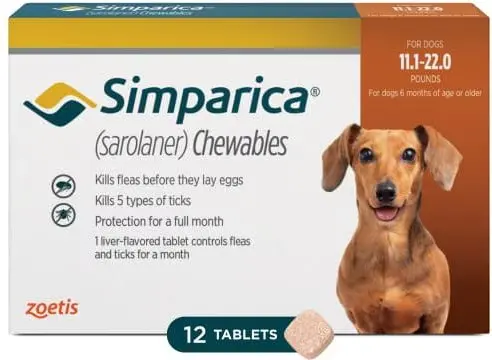 Simparica 20mg - 11-22lb (1 Tablet)