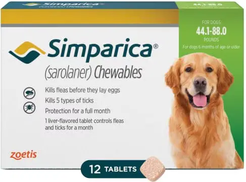 [P-1013] Simparica 80mg - 44-88lb (1 Tablet)