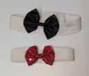 Aria Red & Black Bow Ties
