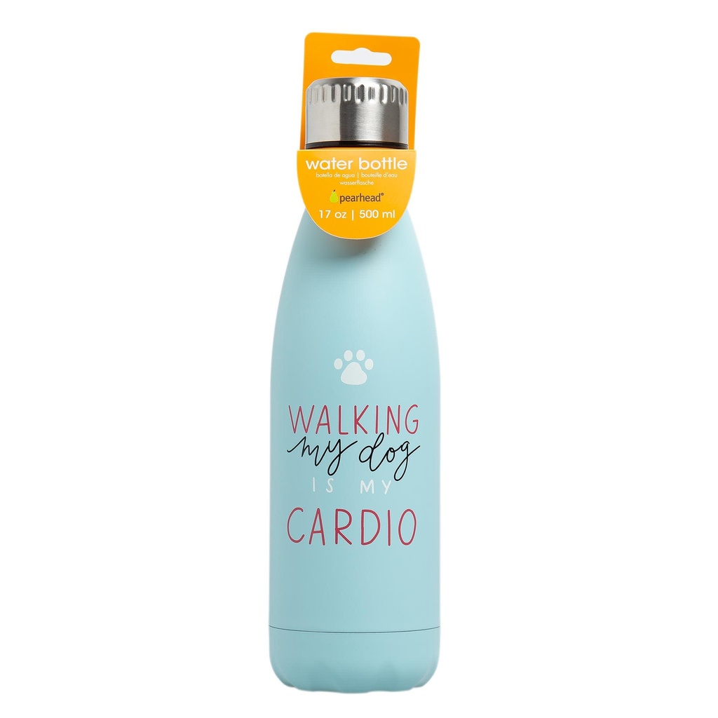 Walking my Dog is my Cardio Water Bottle